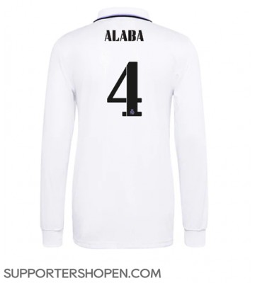 Real Madrid David Alaba #4 Hemma Matchtröja 2022-23 Långärmad